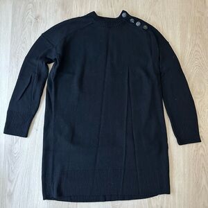 Sezane Black Mathie Dress